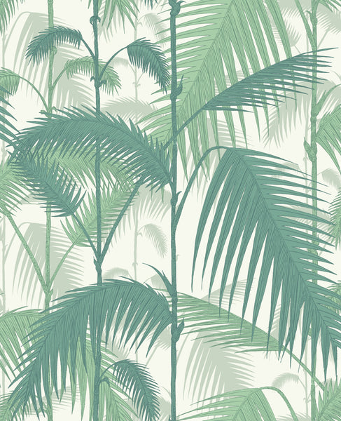 Cole & Son - Palm Jungle Wallpaper in Olive Green on White – Wallpaper  Trader