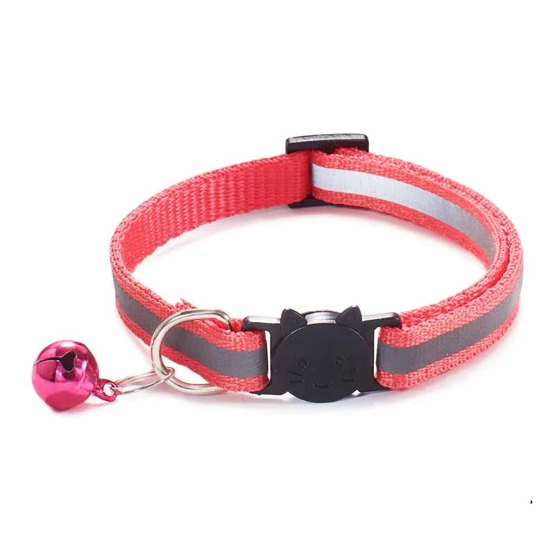 Collier pour Chat Réglable avec Cloche en Nylon