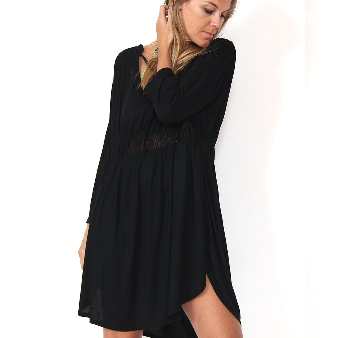 black dress blouse