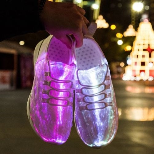 fiber optic sneakers