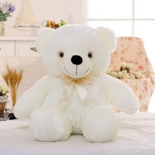 white and pink teddy bear