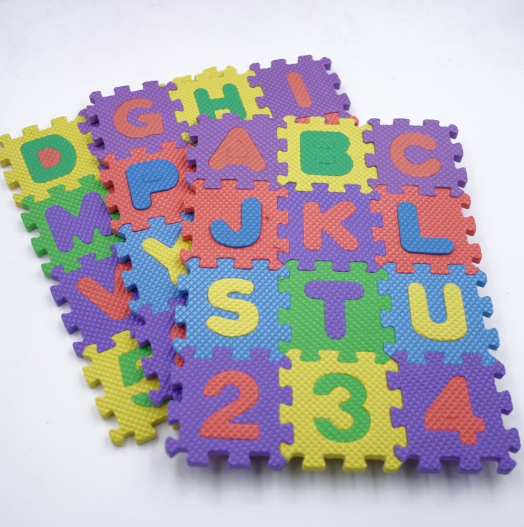 foam floor alphabet and number puzzle mat