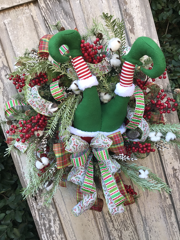 Whimsical Elf Wreath Keleas 5615