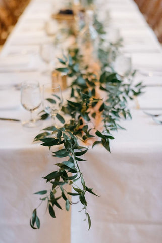 foliage table runner