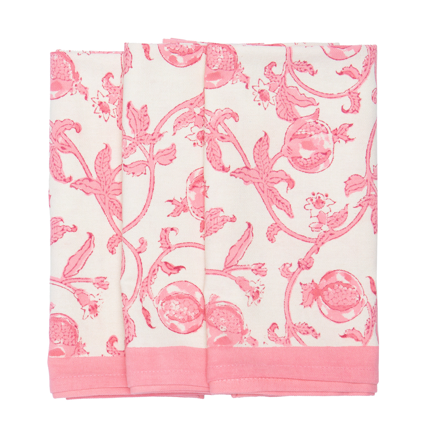 Granada Jaipur Pink Tea Towels, Set of 3 – CouleurNature