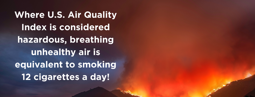 Is breathing wildfire smoke equivalent to smoking cigarettes