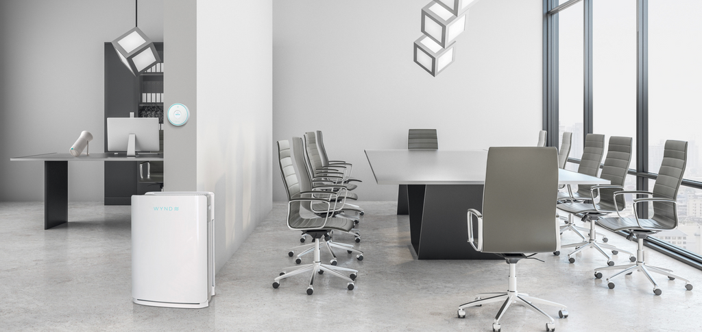 Image of Clean Air Verified office space with Wynd products