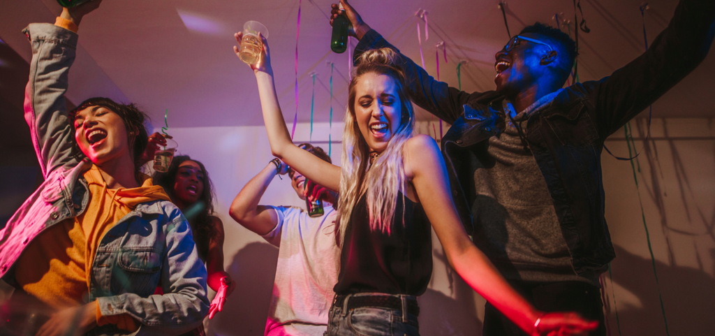 Image of guests partying in a home