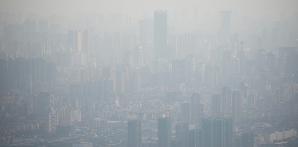 Image of air pollution in a city 
