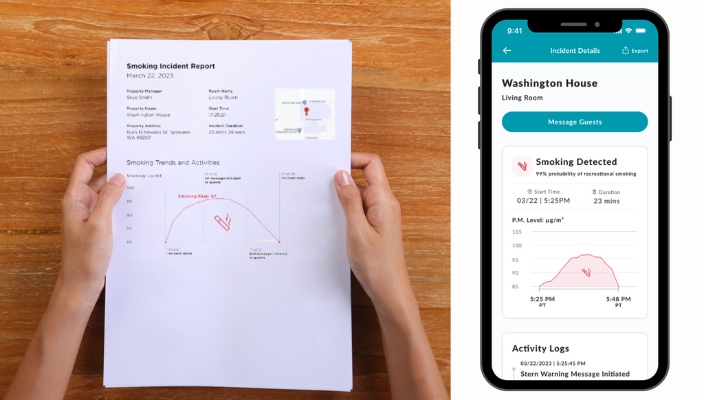 Image of Washington Home Case Study Smoking Incident Reports approved by Airbnb