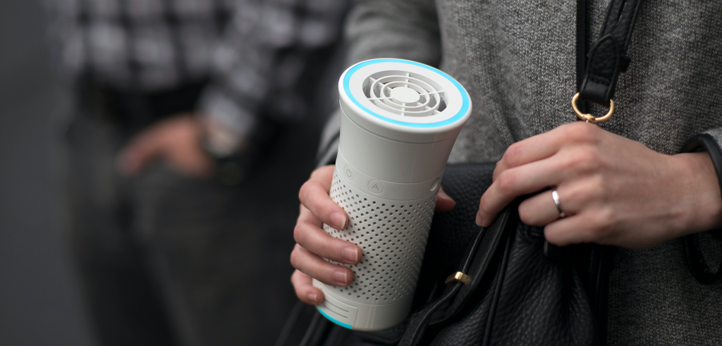 Wynd's Smart Personal Air Purifier On-The-Go