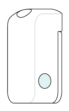 Tap the button on the side of the tracker