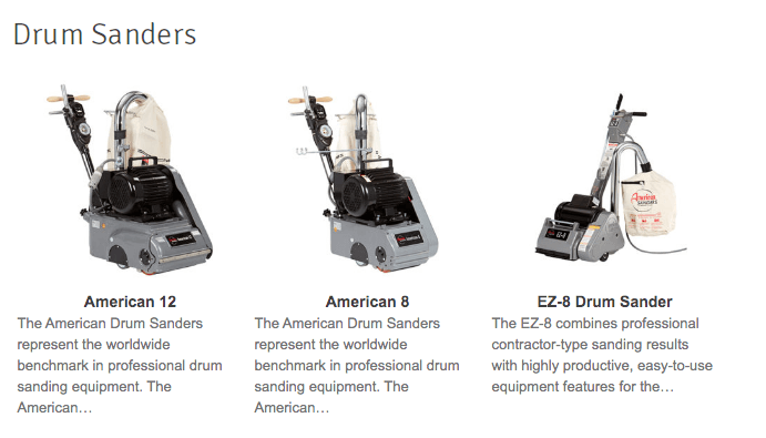 american sander machines