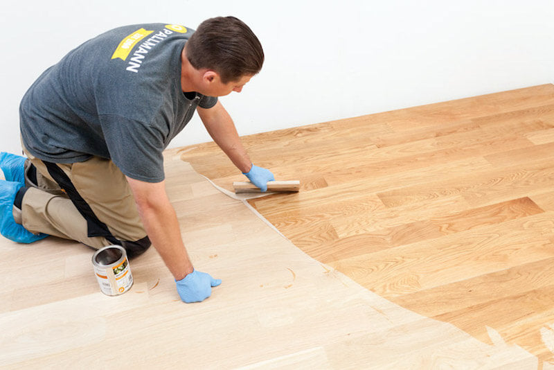 oiling a wood floor