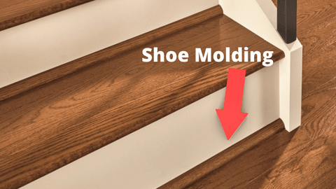 shoe molding on stairs