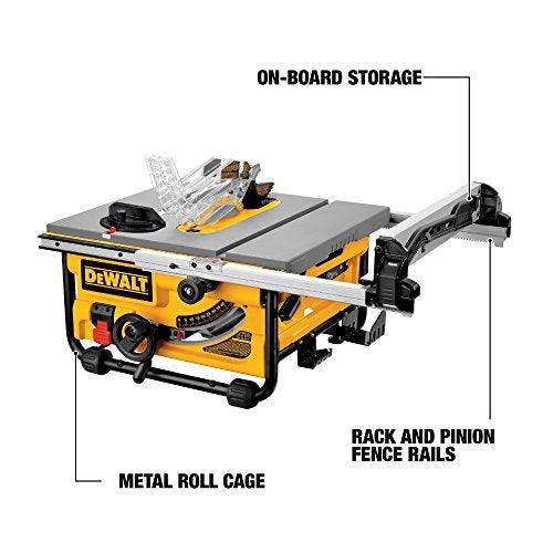 dewalt job site table saw