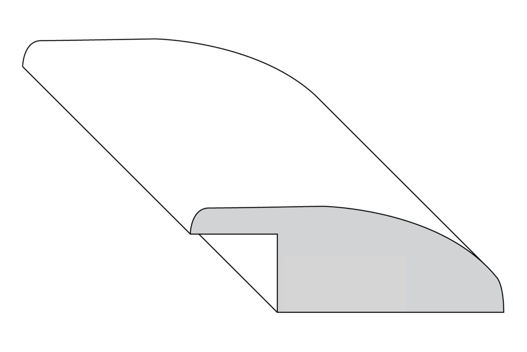 Overlap Reducer Molding - 3/4