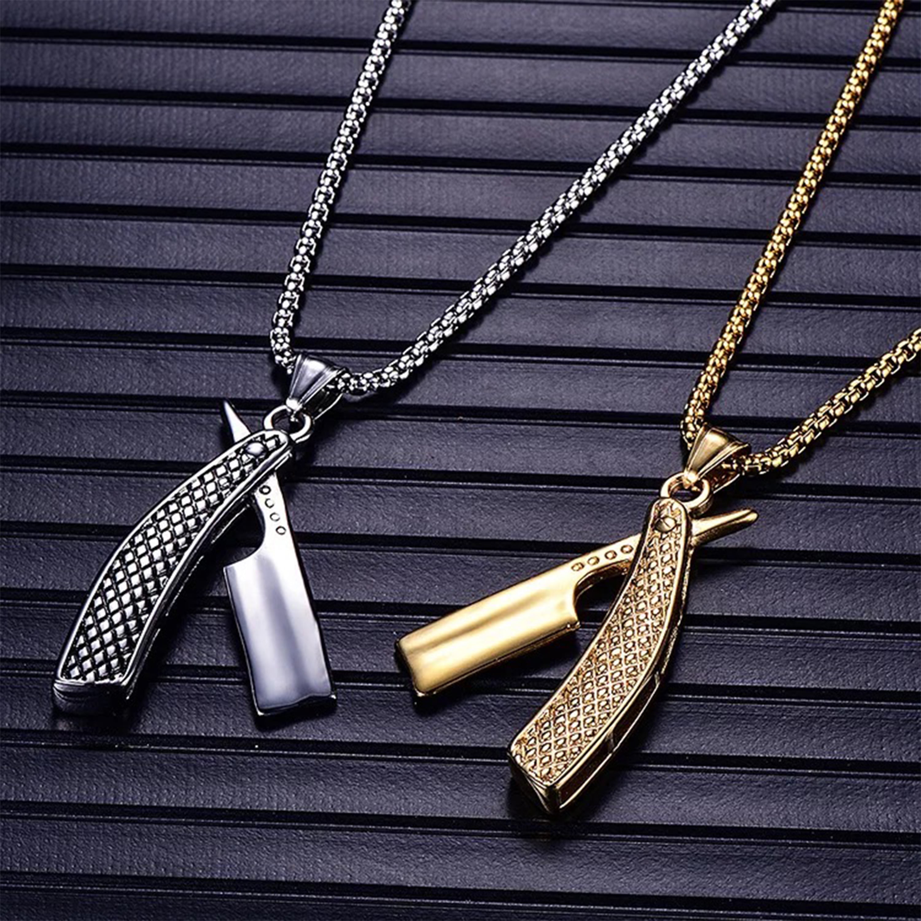 barber chain pendant