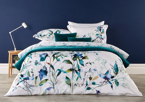 christy shard teal duvet set