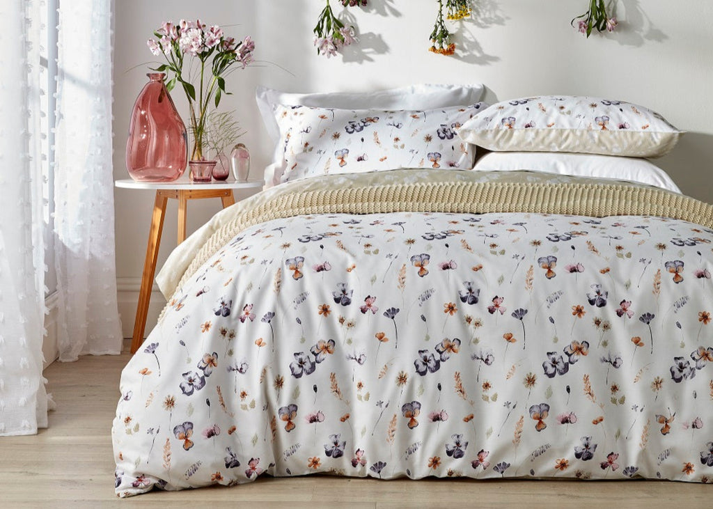 pressed flower duvet