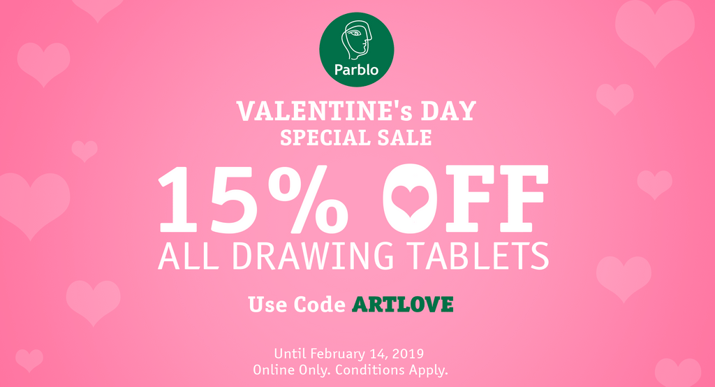 Creative Valentine S Day With Parblo Daily Drawing Tool
