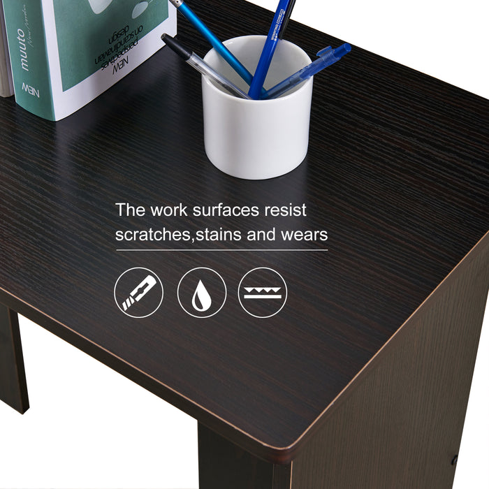 Mcombo Wood Corner Desk L Shaped Computer Desk For Home Office