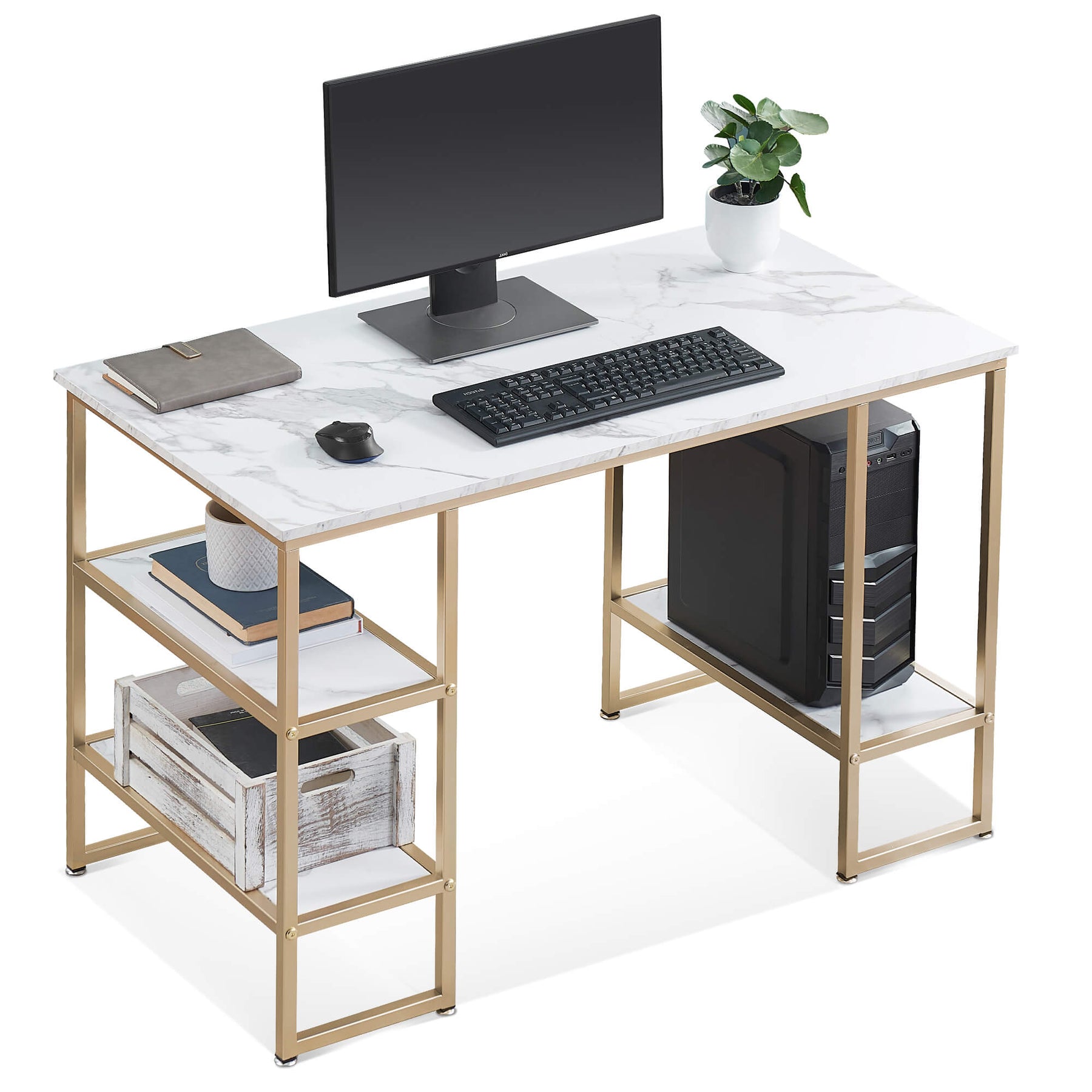 computer stand for small spaces