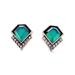 Blue stone Stud Earrings 