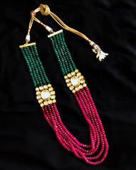 Kundan and Beads Layered Necklace 