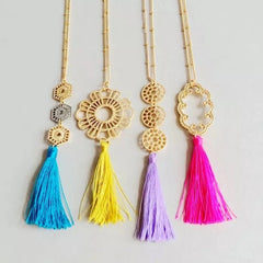 Multicolour Tassel Necklaces