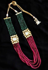 Kundan and beads necklace 