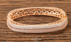 American Diamond Rose Gold Bangle 