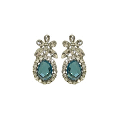 Blue Stone Party Earrings 