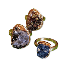 Druzy Agate Rings