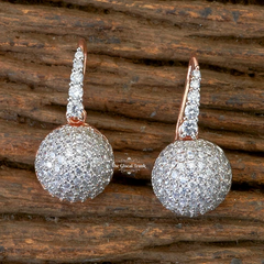 American Diamond Hook Earrings