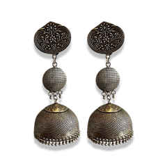 Big Silver Jhumkas