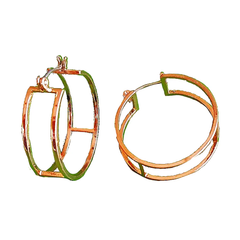 Double hoop earrings 