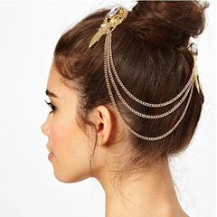 Gold and Metal Hair Clip Accessory 