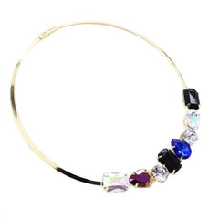 Multicolour Stone Collar Necklace 