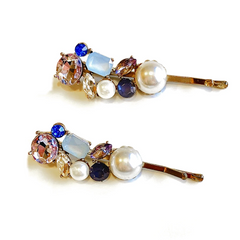 Stone and Pearl Hair Pins Hair Accessories 