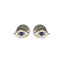 Evil Eye Double Stud Earrings  