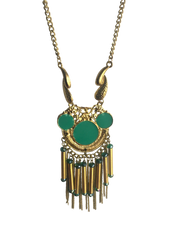 Enamel and Metal Necklace 