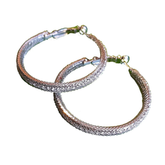 Full Hoop Silver Earrings