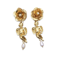 Valentines Cupid Vintage Earrings 