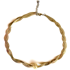 Twisted Necklace Stone Pendant 