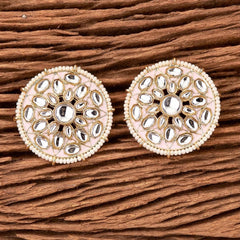 Polki and Kundan Stud Earrings 