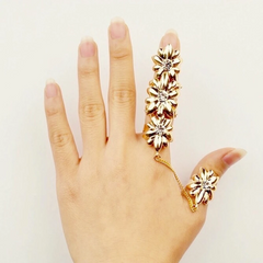 Double finger ring party jewellery 
