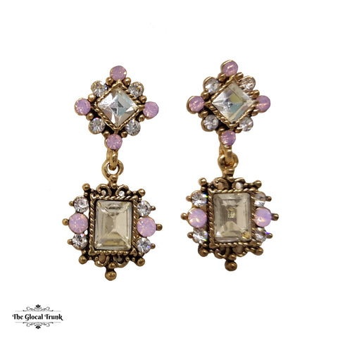 https://www.theglocaltrunk.com/products/victoria-vintage-dainty-earring-pink