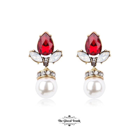 https://www.theglocaltrunk.com/products/anastasia-pearl-drop-crystal-stud-earring-red