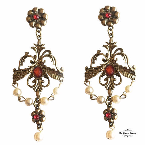 https://www.theglocaltrunk.com/products/chandelier-petal-stone-earrings